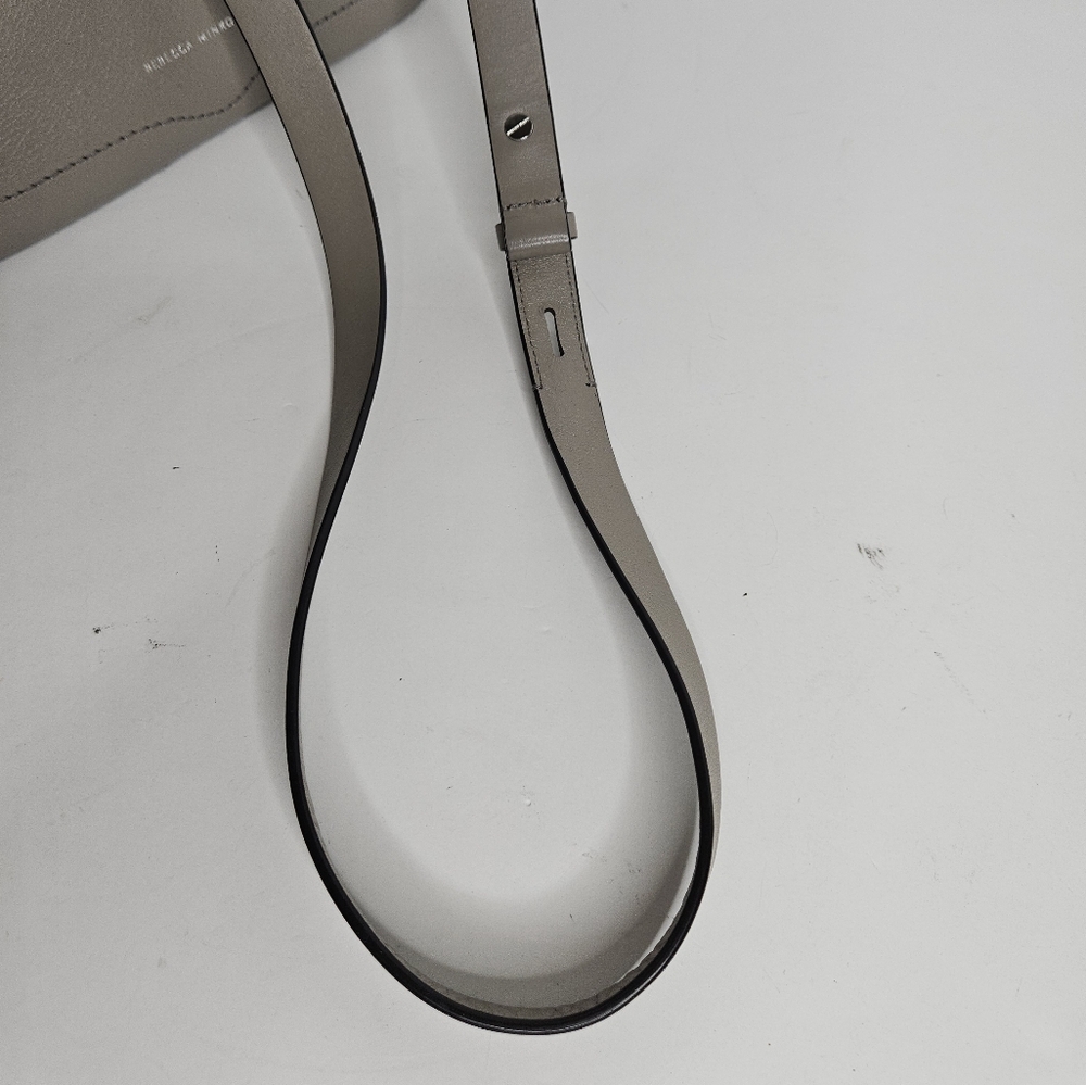 Rebecca Minkoff Jody Leather Feed Bag Crossbody Taupe - Picture 8 of 14